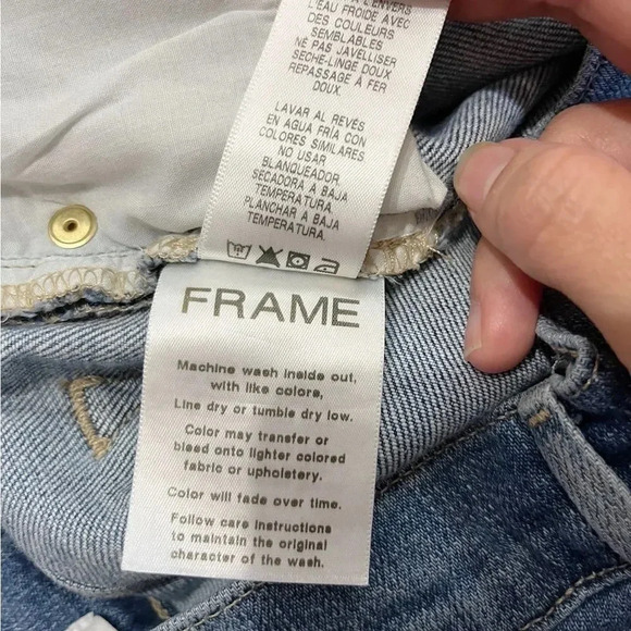 Frame The High Straight Matteo duo jeans Size 26 - Picture 6 of 12